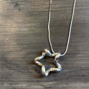 Silver Star Pendant Necklace